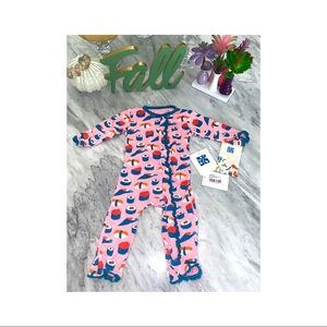Like New! Kickee Pants Lotus Sushi Ruffle Coverall